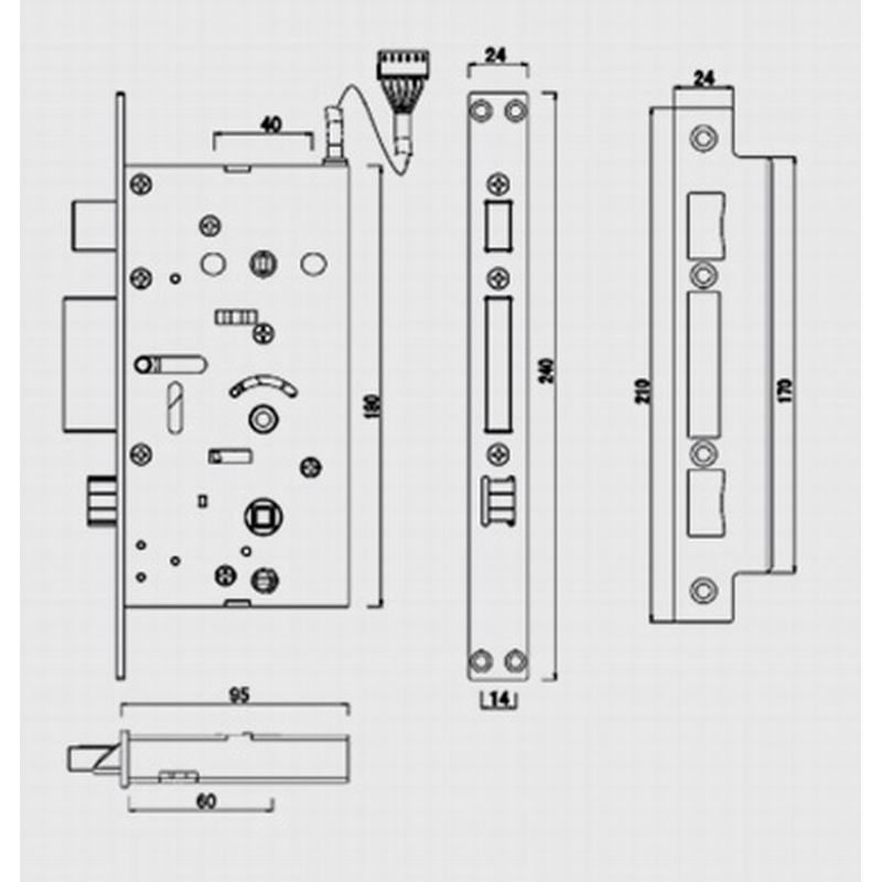 door lock body specification